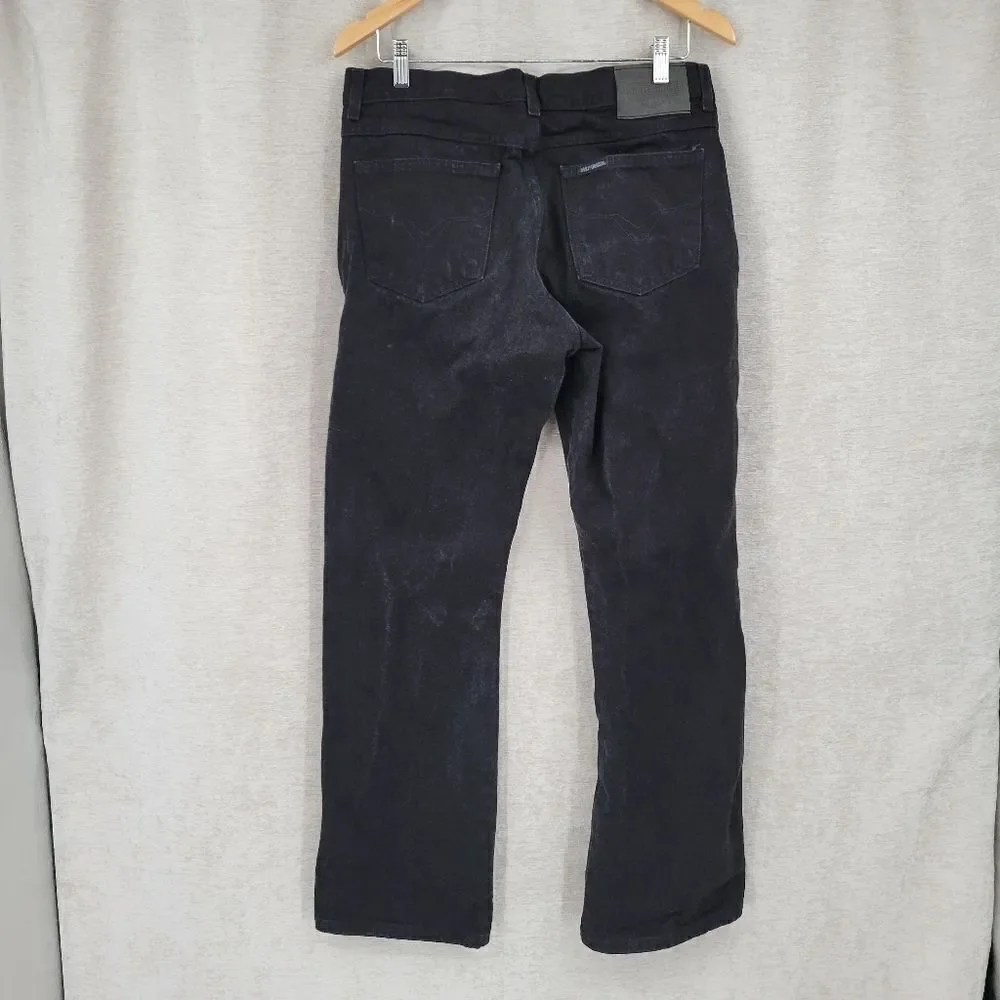 Harley Davidson Vintage Women's 12R Black Bootcut Jeans Cotton Bikercore